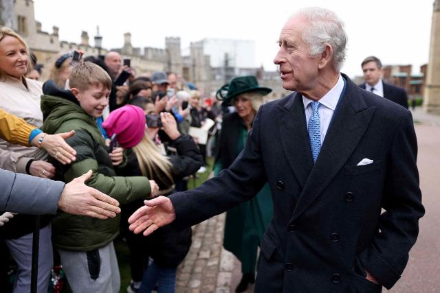 King Charles Takes Unexpected Stroll Among Public After Seating Separately from Royal Family During Easter Service amidst Ongoing Treatment